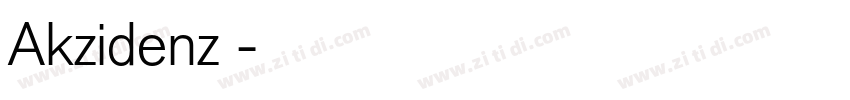 Akzidenz 字体转换